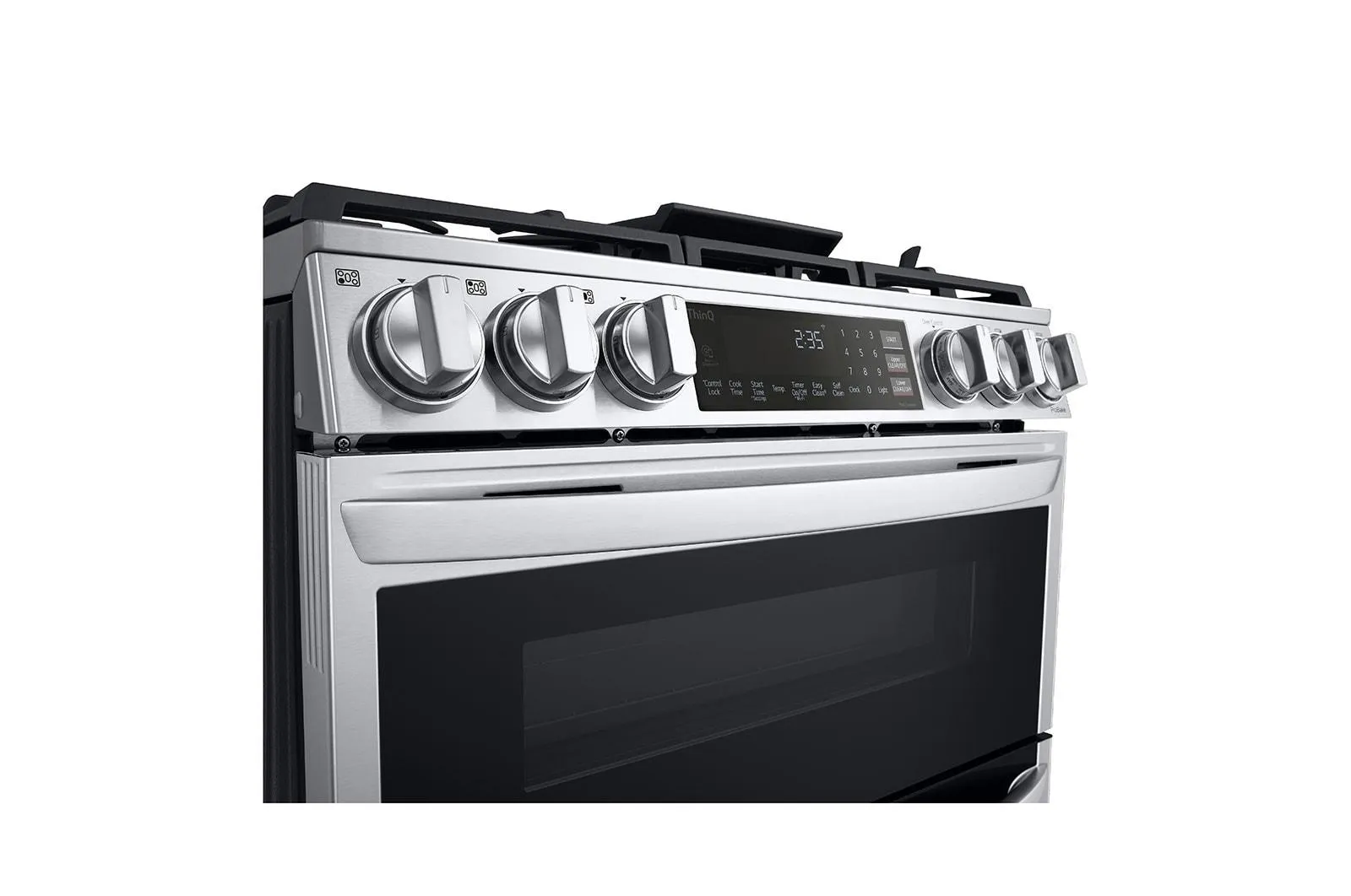 Lg LTGL6937F 6.9 Cu. Ft. Smart Instaview Gas Double Oven Slide-In Range With Probake Convection, Air Fry, And Air Sous Vide