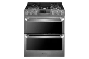 Lg LUTD4919SN Lg Signature 7.3 Cu.Ft. Smart Wi-Fi Enabled Dual Fuel Double Oven Range With Probake Convection