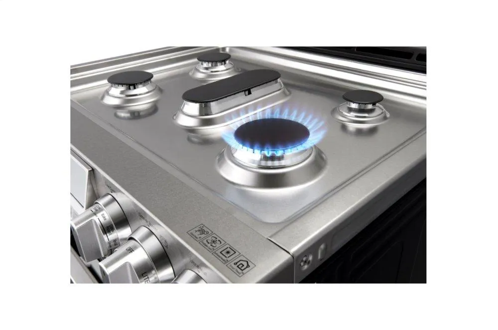Lg LUTD4919SN Lg Signature 7.3 Cu.Ft. Smart Wi-Fi Enabled Dual Fuel Double Oven Range With Probake Convection
