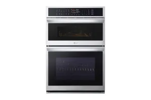 Lg WCEP6427F 1.7/4.7 Cu. Ft. Smart Combination Wall Oven With Instaview, True Convection, Air Fry, And Steam Sous Vide