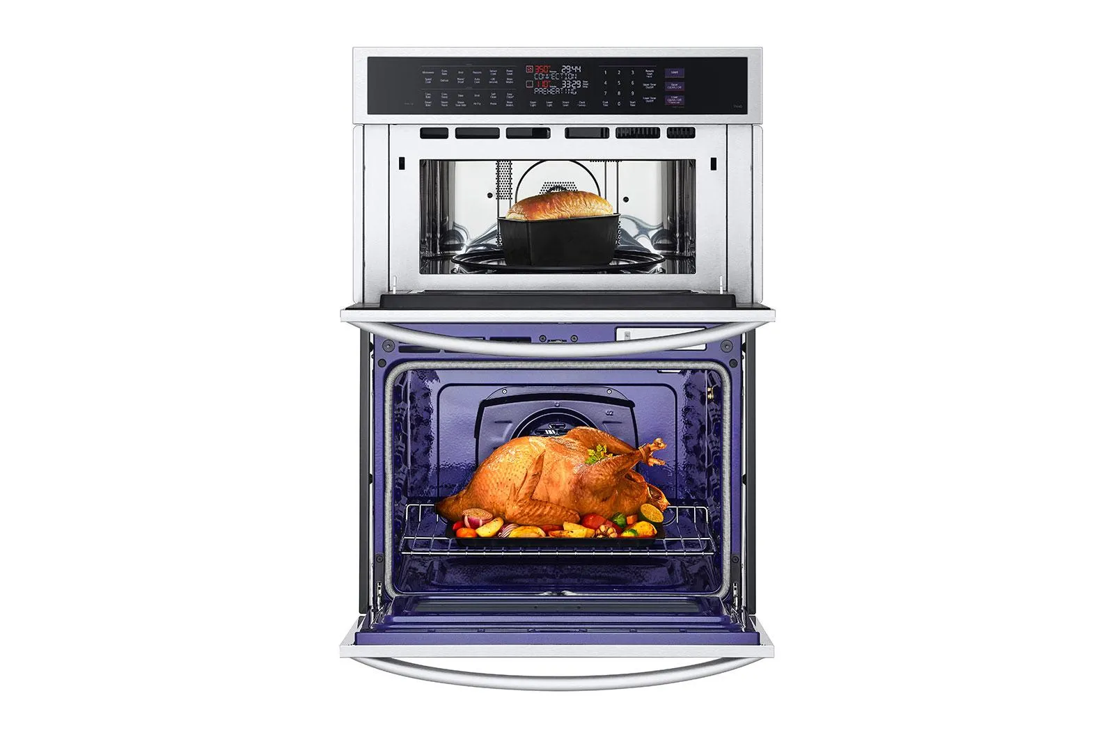Lg WCEP6427F 1.7/4.7 Cu. Ft. Smart Combination Wall Oven With Instaview, True Convection, Air Fry, And Steam Sous Vide
