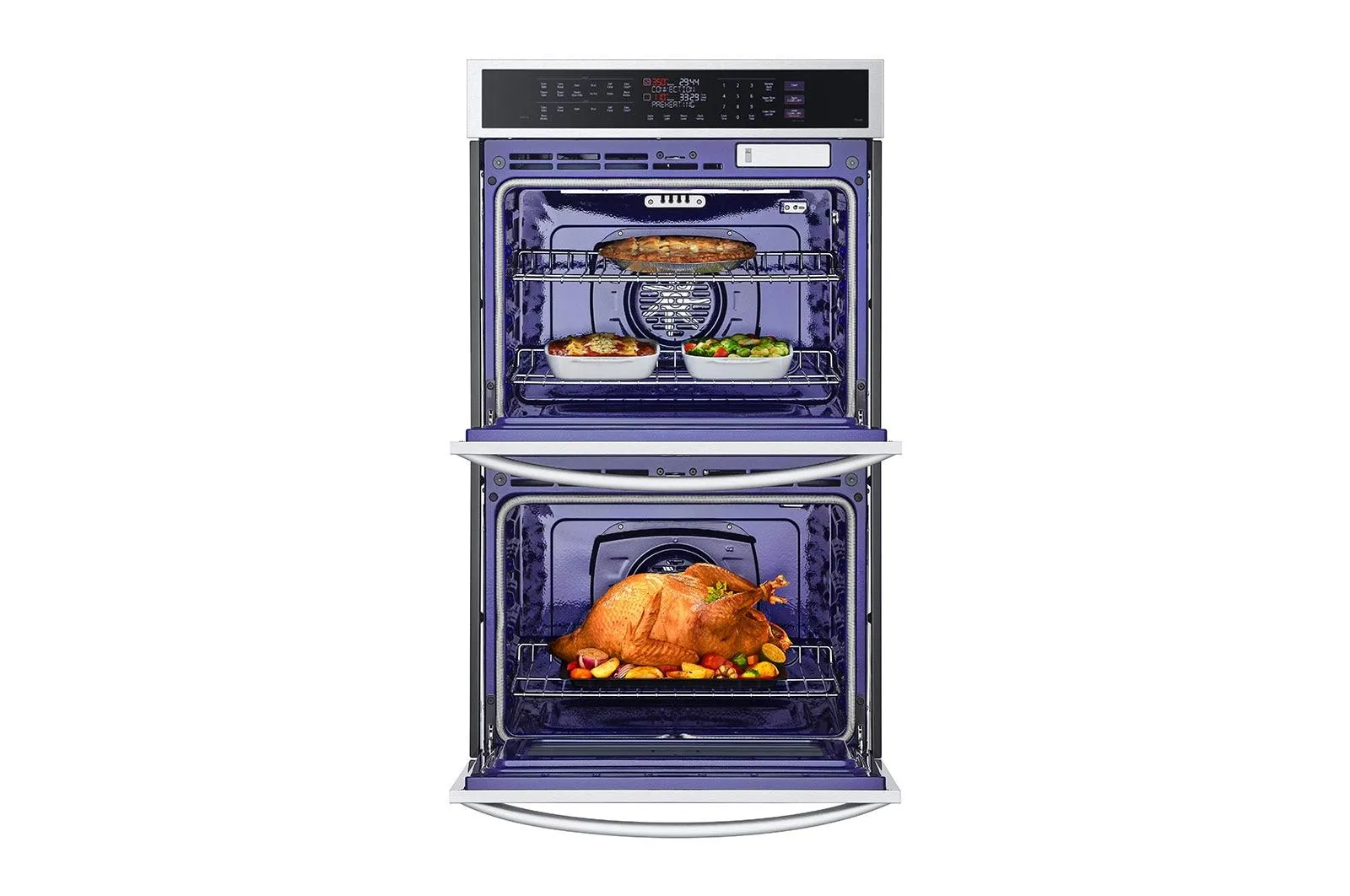 Lg WDEP9427F 9.4 Cu. Ft. Smart Double Wall Oven With Instaview, True Convection, Air Fry, And Steam Sous Vide