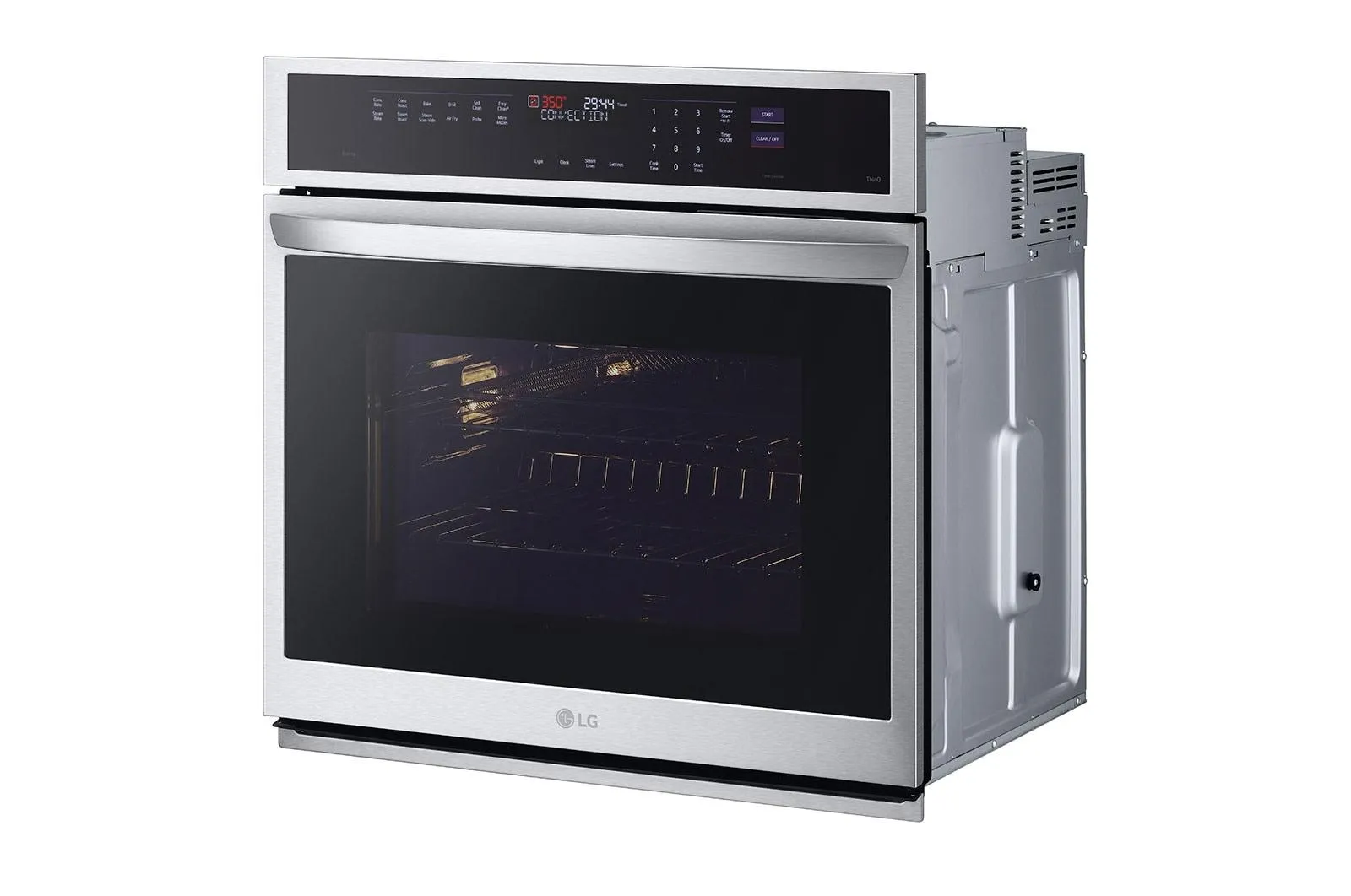 Lg WSEP4727F 4.7 Cu. Ft. Smart Wall Oven With Instaview, True Convection, Air Fry, And Steam Sous Vide