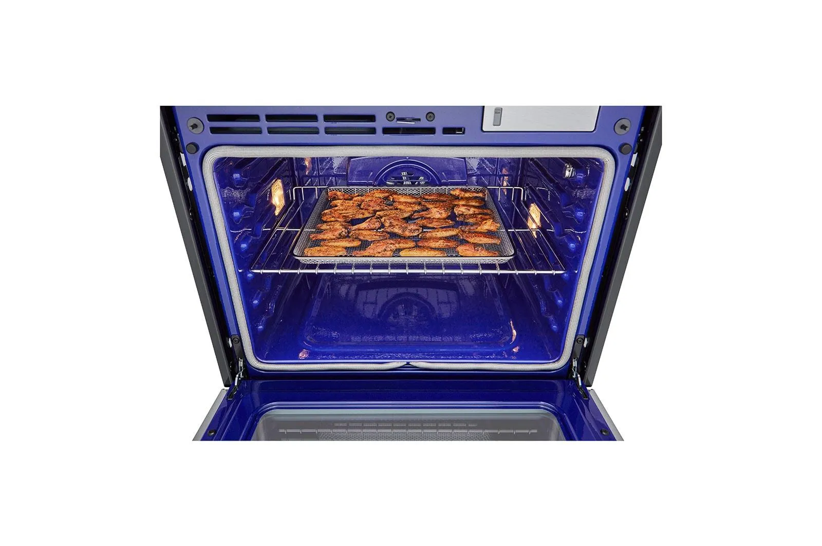 Lg WSEP4727F 4.7 Cu. Ft. Smart Wall Oven With Instaview, True Convection, Air Fry, And Steam Sous Vide