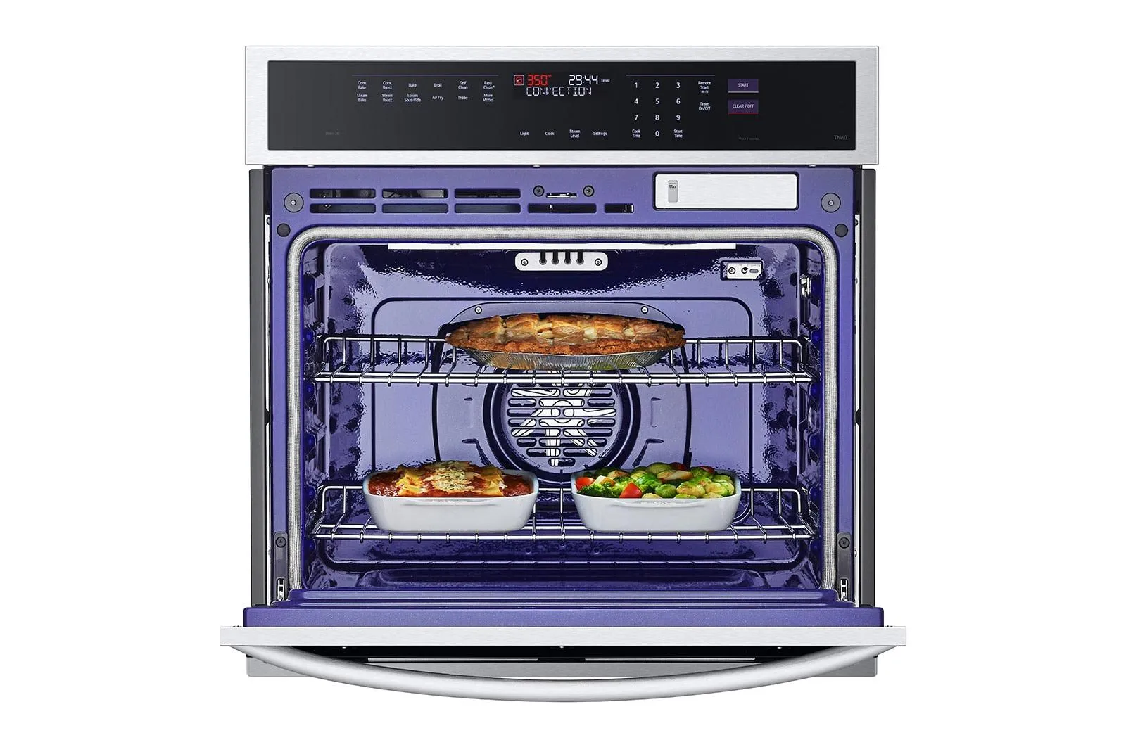 Lg WSEP4727F 4.7 Cu. Ft. Smart Wall Oven With Instaview, True Convection, Air Fry, And Steam Sous Vide
