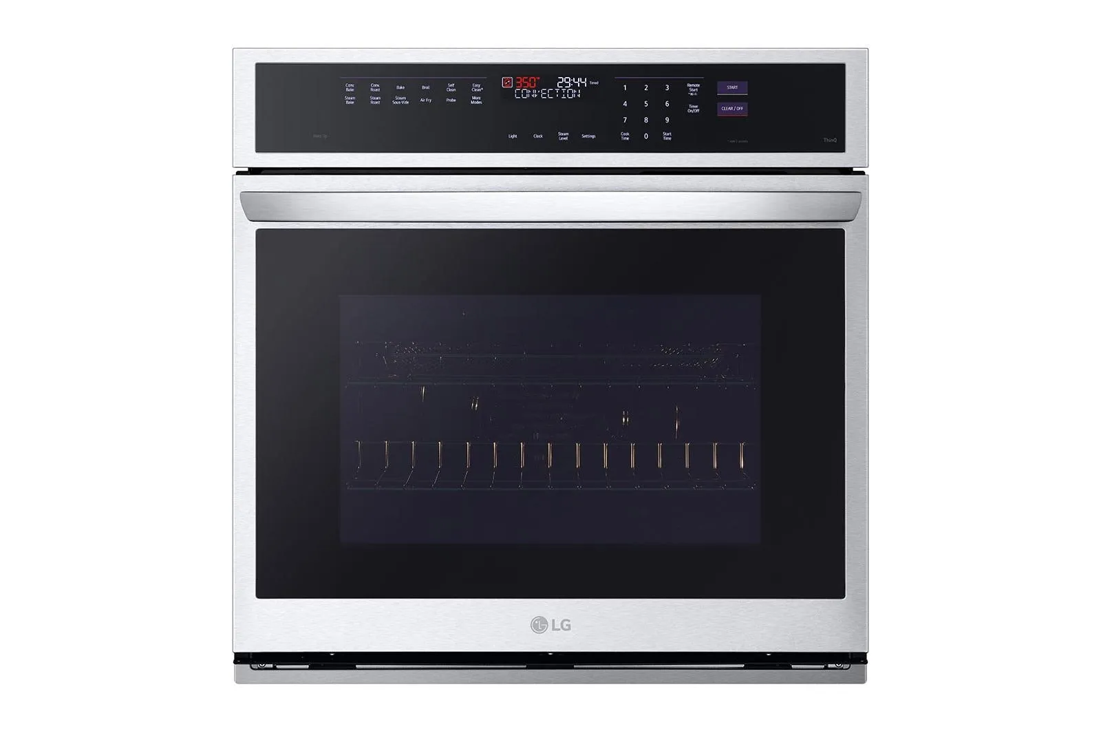 Lg WSEP4727F 4.7 Cu. Ft. Smart Wall Oven With Instaview, True Convection, Air Fry, And Steam Sous Vide