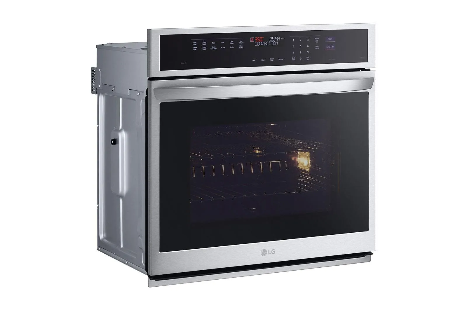 Lg WSEP4727F 4.7 Cu. Ft. Smart Wall Oven With Instaview, True Convection, Air Fry, And Steam Sous Vide