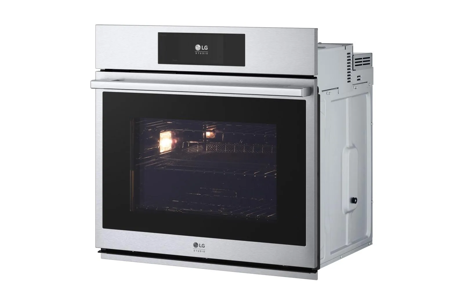 Lg WSES4728F Lg Studio 4.7 Cu. Ft. Smart Instaview Electric Single Built-In Wall Oven With Air Fry & Steam Sous Vide