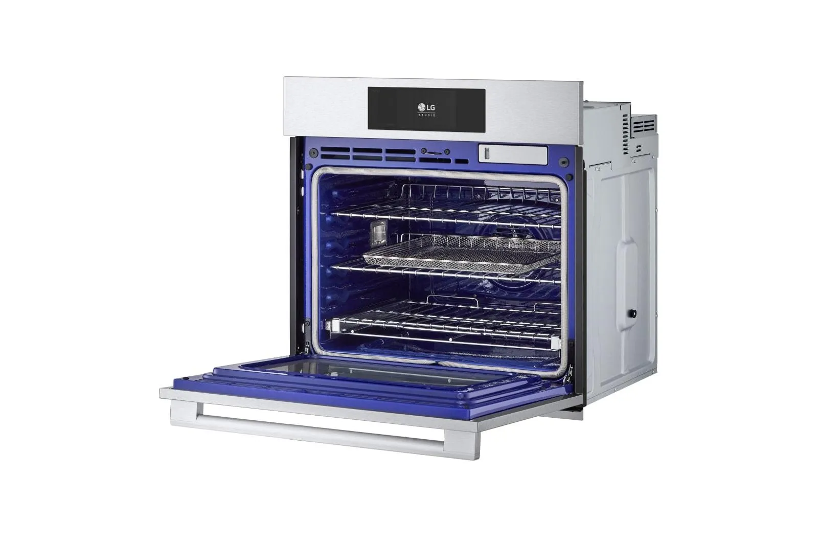 Lg WSES4728F Lg Studio 4.7 Cu. Ft. Smart Instaview Electric Single Built-In Wall Oven With Air Fry & Steam Sous Vide
