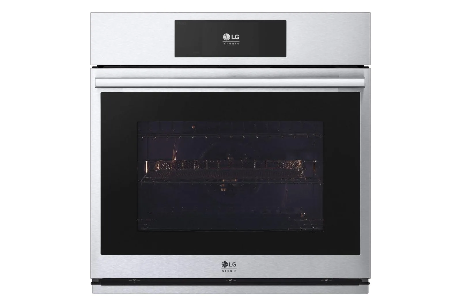 Lg WSES4728F Lg Studio 4.7 Cu. Ft. Smart Instaview Electric Single Built-In Wall Oven With Air Fry & Steam Sous Vide