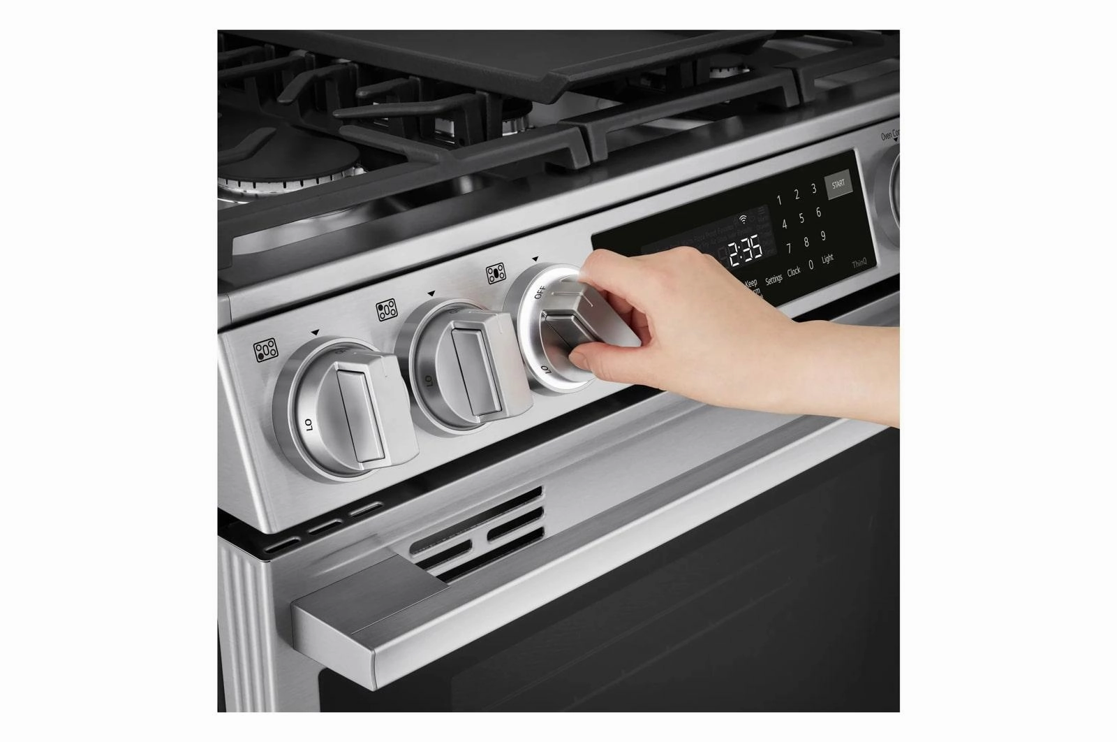 Lg LSGL6337X 6.3 Cu Ft. Smart Gas Slide-In Range With Instaview, Probake Convection, And Air Fry
