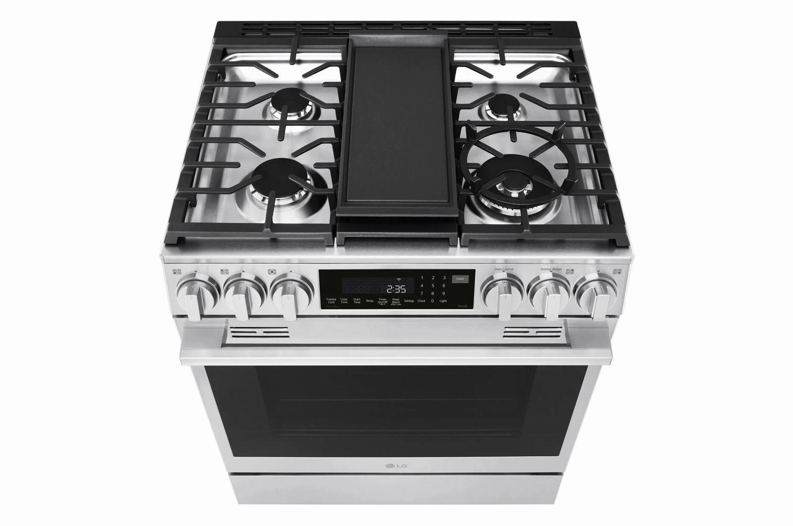 Lg LSGL6337X 6.3 Cu Ft. Smart Gas Slide-In Range With Instaview, Probake Convection, And Air Fry