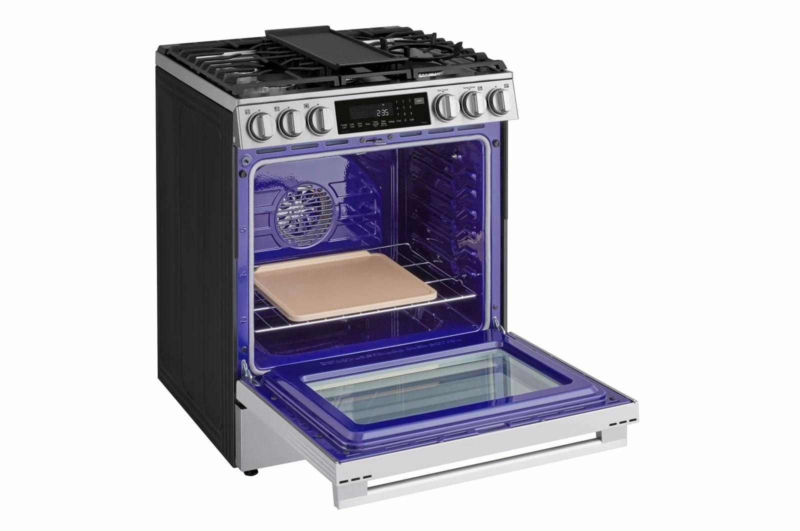 Lg LSGL6337X 6.3 Cu Ft. Smart Gas Slide-In Range With Instaview, Probake Convection, And Air Fry