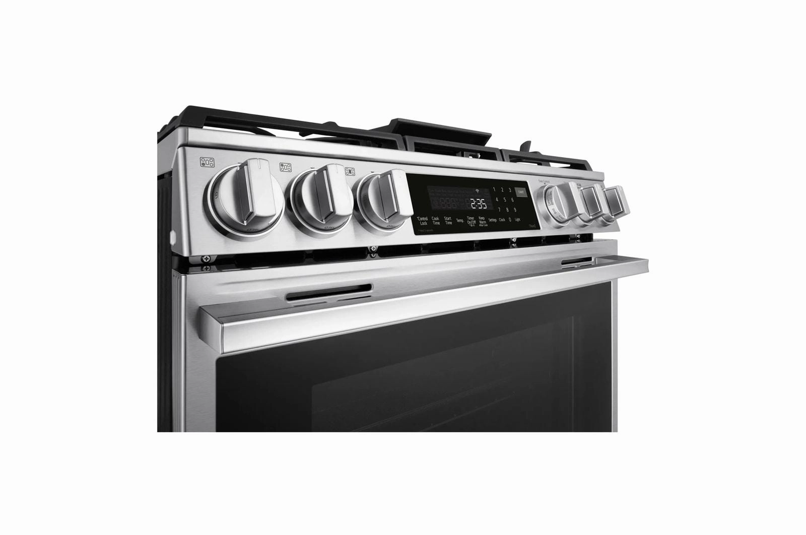 Lg LSGL6337X 6.3 Cu Ft. Smart Gas Slide-In Range With Instaview, Probake Convection, And Air Fry