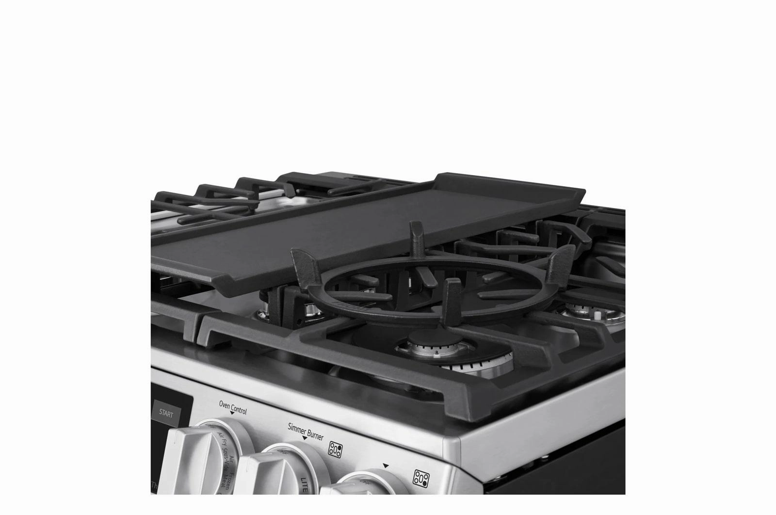 Lg LSGL6337X 6.3 Cu Ft. Smart Gas Slide-In Range With Instaview, Probake Convection, And Air Fry