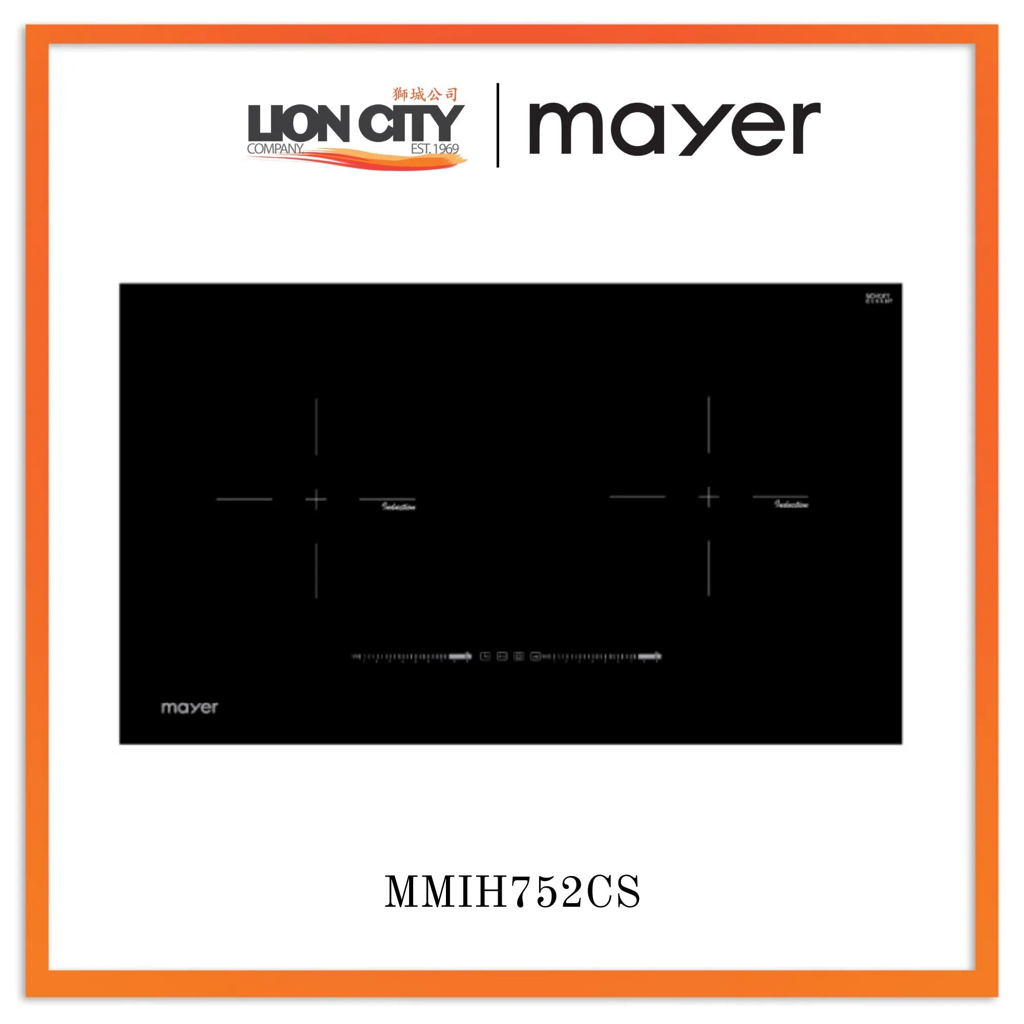 Mayer 75cm 2 Zone Hybrid Induction Hob MM75IDHB