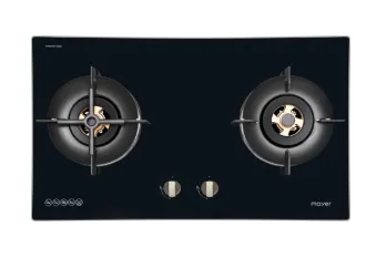 Mayer MMGH7721HI 76cm 2 Burner Glass Gas Hob   MMSL902BE  90cm Slimline Hood   MMDO8R 60 cm Built-in Oven with Smoke Ventilation