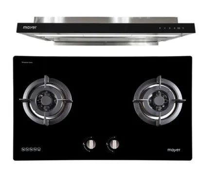 Mayer MMGH772/SS772 Built-In Gas Hob   MMSI903OT 90 Cm Semi-integrated Hood With Oil Tray