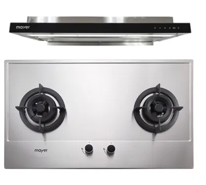 Mayer MMGH772/SS772 Built-In Gas Hob   MMSI903OT 90 Cm Semi-integrated Hood With Oil Tray
