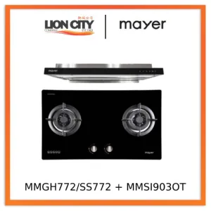Mayer MMGH772/SS772 Built-In Gas Hob   MMSI903OT 90 Cm Semi-integrated Hood With Oil Tray