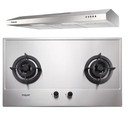 Mayer MMGH772/SS772 Built-In Gas Hob    MMSL901SM 90 cm Slimline Hood