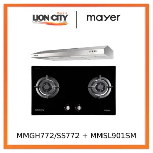 Mayer MMGH772/SS772 Built-In Gas Hob    MMSL901SM 90 cm Slimline Hood