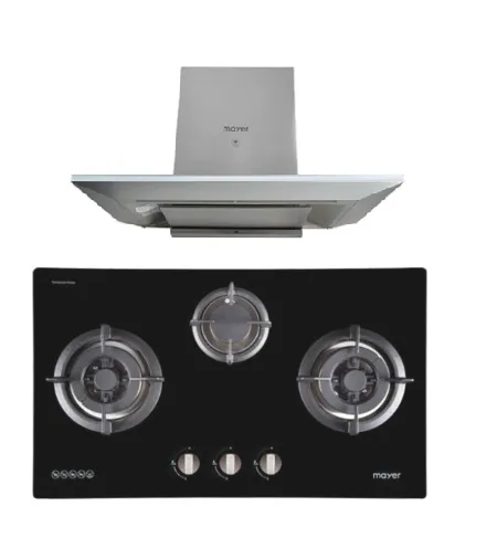 Mayer MMGH773/SS773 Built-In Gas Hob 3 Burners   MMCH905 90cm Chimney Hood