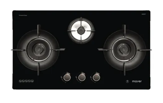 Mayer MMGH793HE 76cm 3 Burner Gas Hob   MMBCH900I Chimney Hood   MMDO8R 60 cm Built-in Oven with Smoke Ventilation