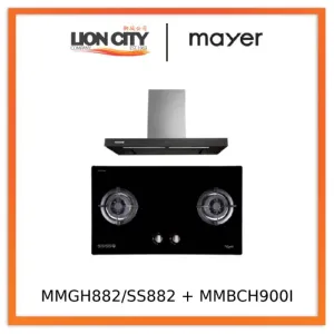 Mayer MMGH882/SS882 Built-In Gas Hob 2 Burners   MMBCH900I Chimney Hood