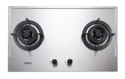 Mayer MMGH882/SS882 Built-In Gas Hob 2 Burners     MMSH8099-L Angled Chimney Hood   MMDO8R 60 cm Built-in Oven with Smoke Ventilation