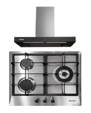 Mayer MMGH883/SS883 86cm 3 Burner Stainless Steel Gas Hob   MMBCH900I Chimney Hood