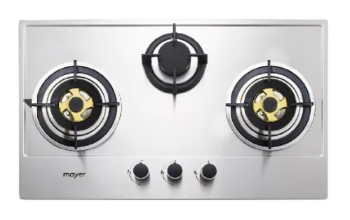 Mayer MMGH883/SS883 86cm 3 Burner Stainless Steel Gas Hob   MMBCH900I Chimney Hood