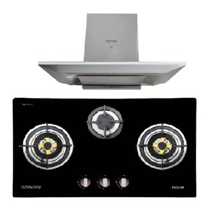 Mayer MMGH883/SS883 86cm 3 Burner Stainless Steel Gas Hob   MMCH905 90cm Chimney Hood