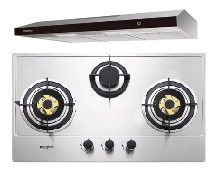 Mayer MMGH883/SS883 86cm 3 Burner Stainless Steel Gas Hob   MMSL902BE  90cm Slimline Hood