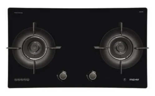 Mayer MMGH892HE 86cm 2 Burner Gas Hob   MMBCH900I Chimney Hood