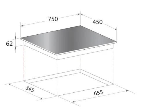 Mayer MMIDHB752CS 2 Zone Hybrid Induction Hob (75cm)