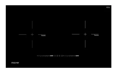 Mayer MMIH752CS 75cm 2 Zone Induction Hob with Slider   MMSI903OT Cm Semi-integrated Hood With Oil Tray