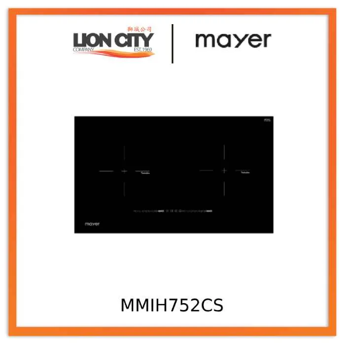 Mayer MMIH752CS 75cm 2 Zone Induction Hob with Slider