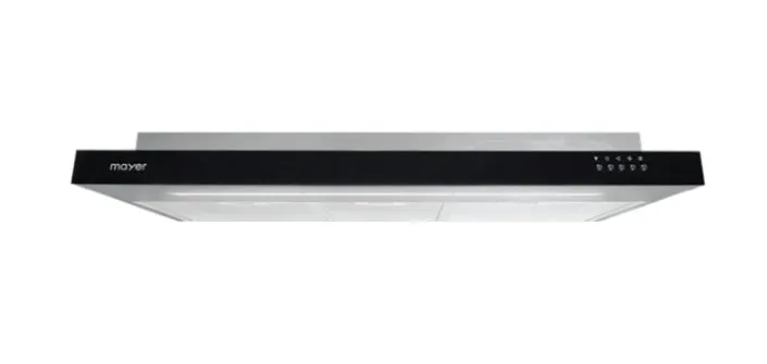Mayer MMSI900HS-BK/SL 90cm Semi-integrated Hood   MMGH883HI  86 cm 3 Burner Glass Gas Hob