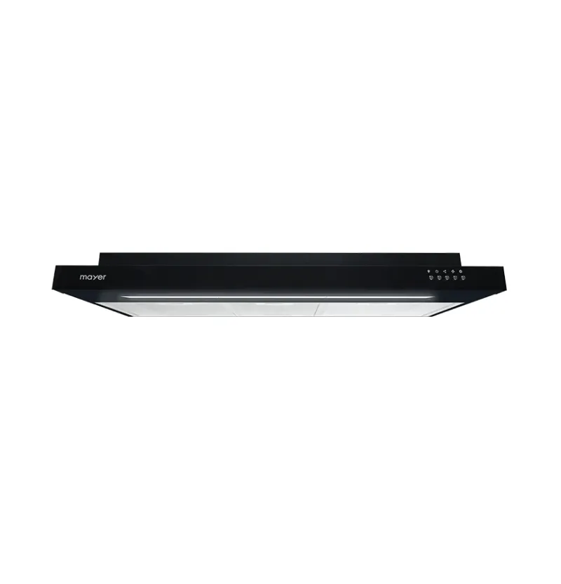 MAYER MMSI900LEDHS 90cm Semi-integrated Slimline Hood   Mayer MMGH892HE 86cm 2 Burner Gas Hob