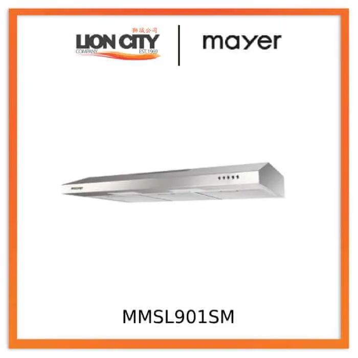 Mayer MMSL901SM 90 Cm Slimline Hood