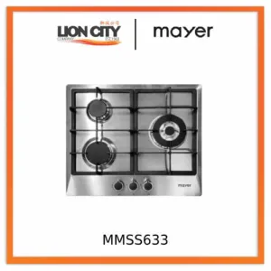 Mayer MMSS633 60 Cm 3 Burner Stainless Steel Gas Hob