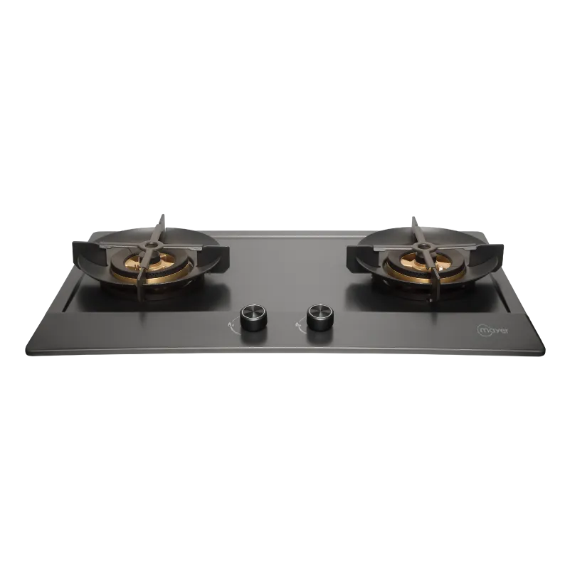 Mayer MMSS7721HI-GM 76cm 2 Burner Stainless Steel (Gun Metal Finishing) Gas Hob - Rotguss