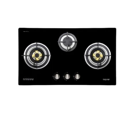 Mayer MMSS883HI/MMGH883HI 86 cm 3 Burner Glass Gas Hob