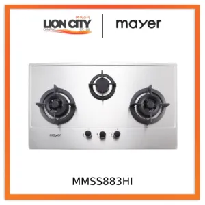 Mayer MMSS883HI/MMGH883HI 86 cm 3 Burner Glass Gas Hob