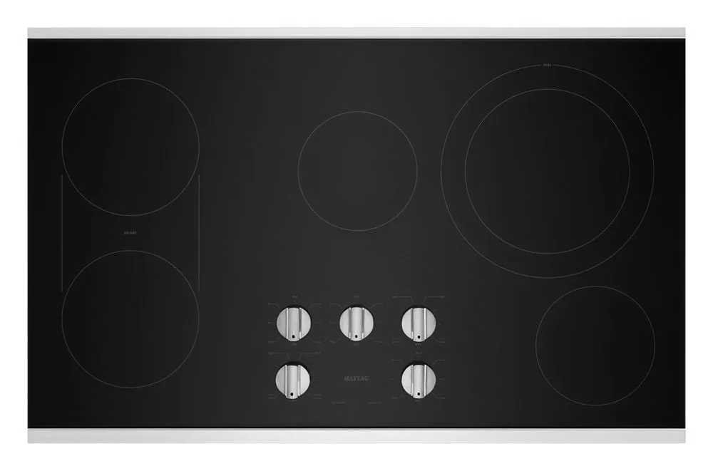 Maytag MEC8836HS 36-Inch Electric Cooktop With Reversible Grill And Griddle