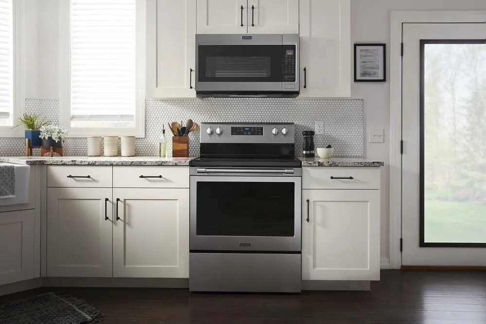 Maytag MER7700LZ Electric Range With Air Fryer And Basket - 5.3 Cu. Ft.