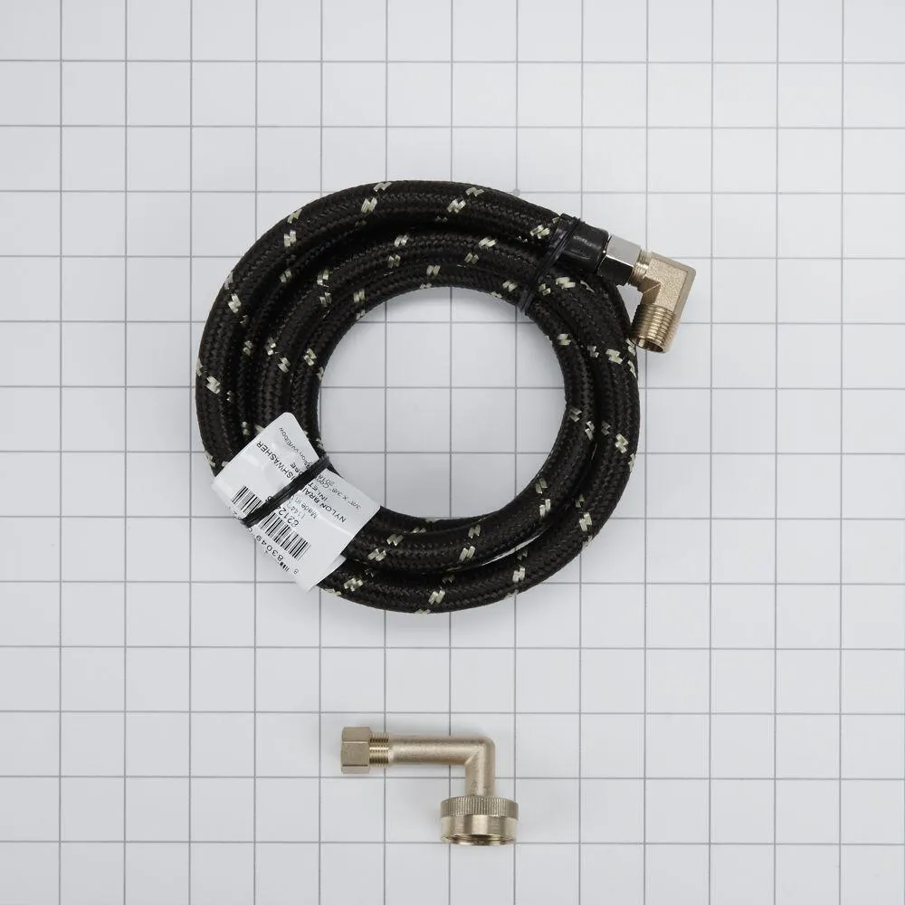 Maytag W10278635RP Dishwasher Water Line Installation Kit - Black