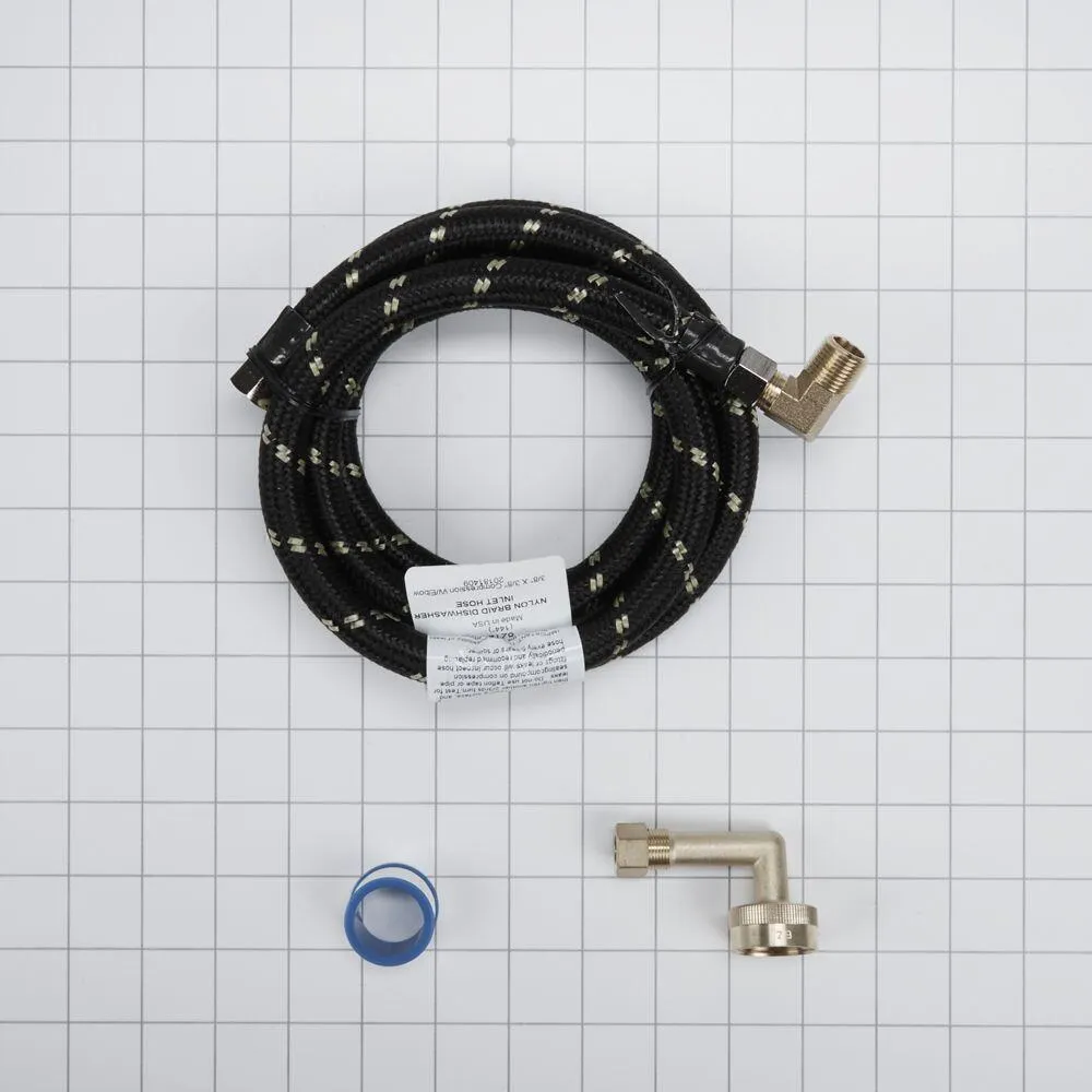 Maytag W10278636RC Dishwasher Water Line Installation Kit - Black