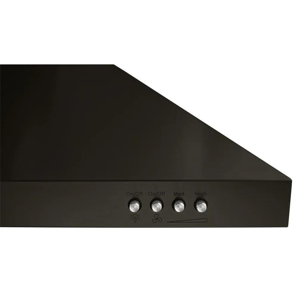 Maytag WVW53UC6HV 36" Contemporary Black Stainless Wall Mount Range Hood